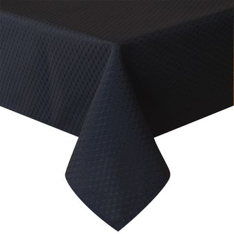 Mantel de Hotel con patrón de cuadros tejido de poliéster duradero cubierta de mesa mantel oscuro 