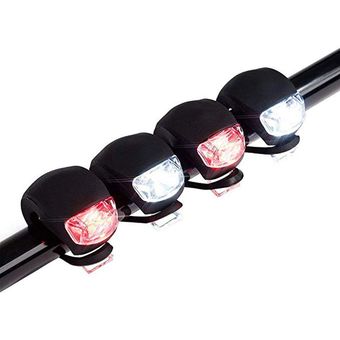 Rana Luz Luz silicón de la bicicleta a prueba de agua desgaste Led Casco de la bicicleta Luz 