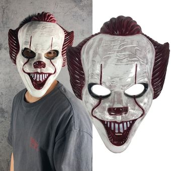 máscaras escalofriantes máscara de Cosplay de Pennywise del Capítulo Dos Película It máscara de Halloween del Joker 