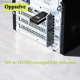 DP a HDMI-Adaptador de Cable compatible con 4K 60Hz macho a hembra 