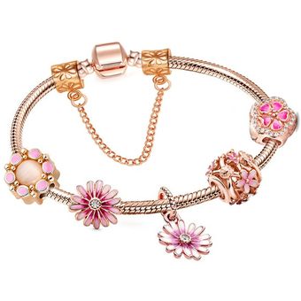 Brace Code Rose Golden Butterfly Glamour Pulsera Con Cuentas 