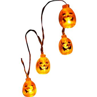Decoración de Halloween Luces de cadena de calabaza  30 LEDs Luz de  Halloween con pilas Decoración de Halloween al aire libre para Patio |  Linio México - GE598HL18NEL1LMX