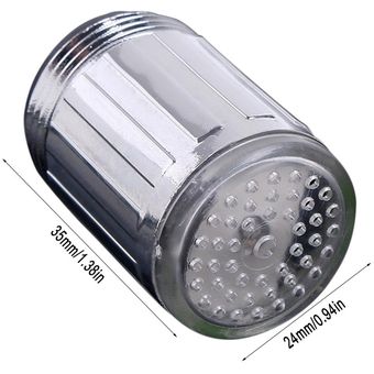 Control de temperatura del grifo LED  Lámpara de grifo de color lumin 
