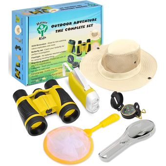 Set explorador para niño (chaqueta, sombrero, prismáticos