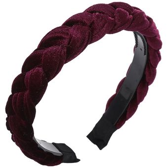 de terciopelo grueso Headbead para las mujeres cabello accesorios de moda de Color sólido banda para la cabeza de plástico aro pelo cintas 