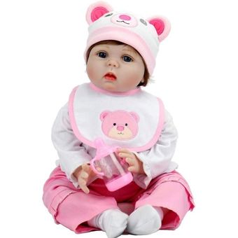 muñeca bebé realista de 55cm muñeco de bebé Reborn Accesorios