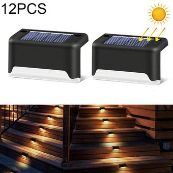 12 PCS LED solar Paso luz guía luz IP65 a prueba de agua 