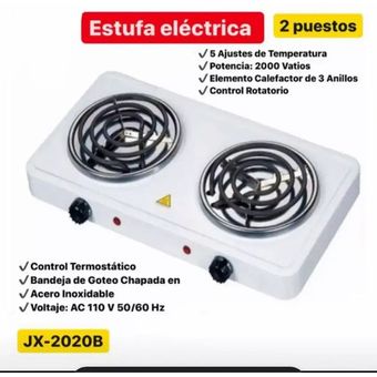 Estufa Electrica De 1 Puesto Fogon Portatil 110v GENERICO