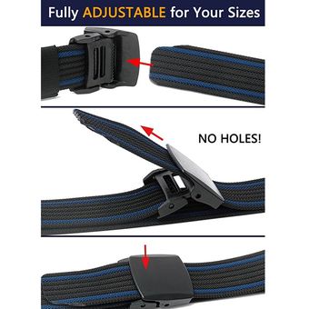 Cinturón de nylon de 125 cm con hebilla plástica duradera transpirable para uso en exteriores 