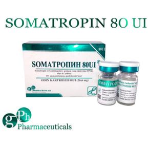 Somatrope 80ui - Somatropina - Geropharm