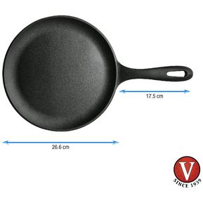 Plancha para Pancakes de Hierro Fundido Redonda 26.6 cm Victoria®