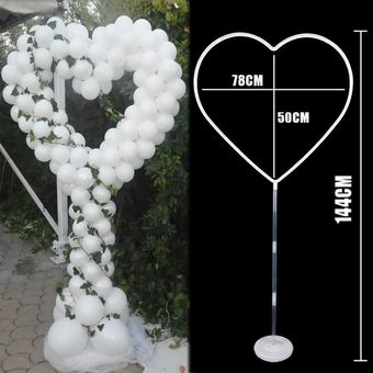 soport Globo con forma de corazón para decoración de boda 