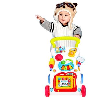 Caminador para bebe tipo andadera musical didáctica-ROSADO ¡ HUANGER