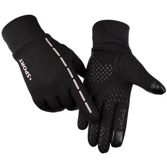 Cycling touch screen Gloves waterproof  bicycle winter reflective outd 