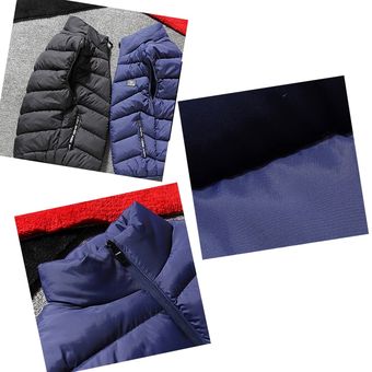 Hirigin chaleco de invierno para hombre chaquetas sin mangas Sudadera con capucha color sólido HON 