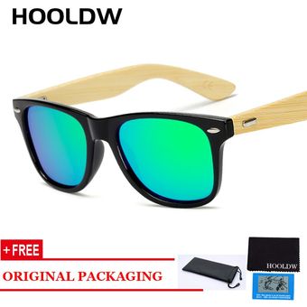 Hooldw Wooden Polarized Sunglasses Men Women Design Bamboo 