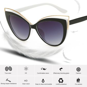 Gafas de sol retro UV 8200 Gafas de sol de moda marco negro 