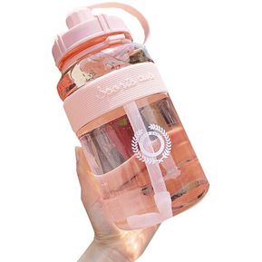 Termo 2000ML Ultra Grande Rosado Botella Agua Bebidas Hidratación