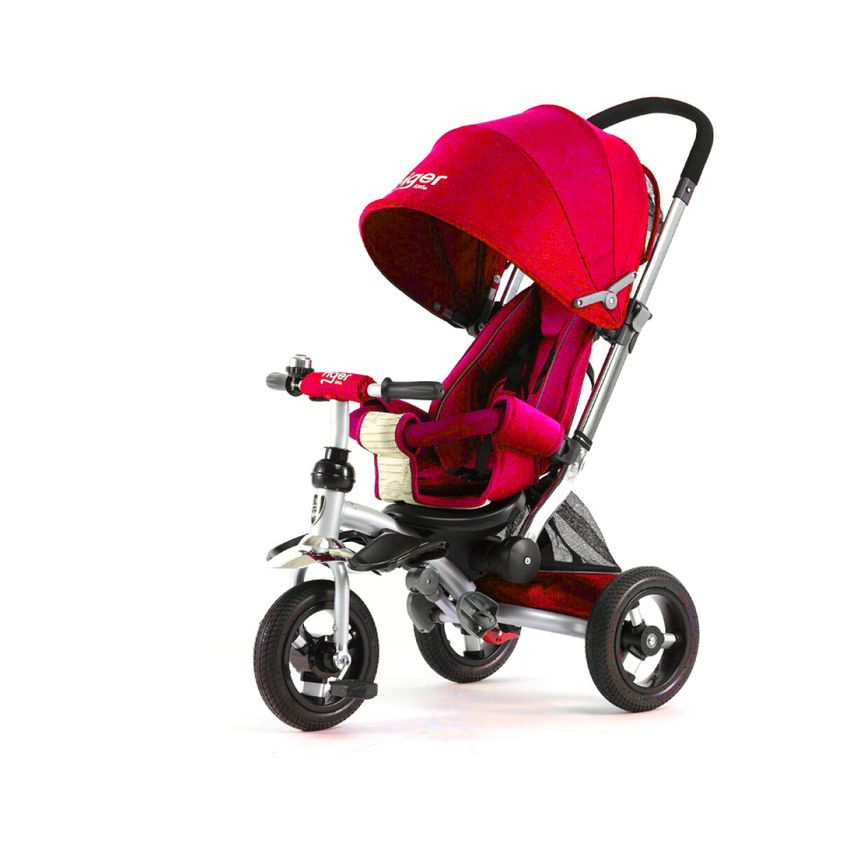 Triciclo para Bebe de lujo Llantas de Aire tipo carriola de 6-5 años