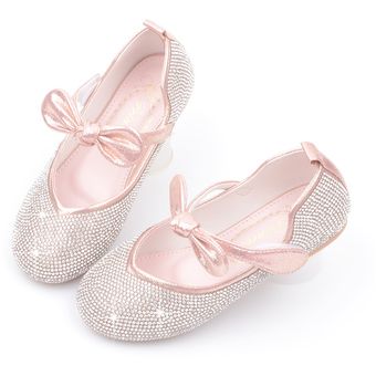 Rosa Zapatos de Baile de Princesa para Ni?a 