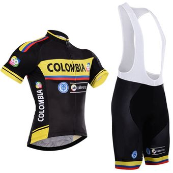 Ropa de Ciclismo de montaña #Cycling suit Jersey de Ciclismo Colombia conjunto de Culotte al aire libre conjunto de Ropa corta MTB Ropa de Ciclismo uniforme de bicicleta Maillot 