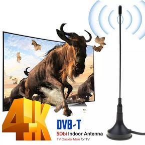 Antena De Interior Tv Digital Tdt 1.47 Metros Ganancia 3.5db