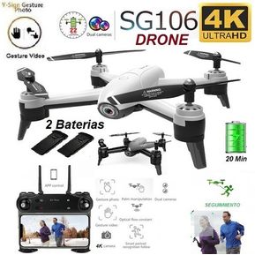 Drone Sg106 Dual Camara 4k 20min Sensores 100m 2 Baterias