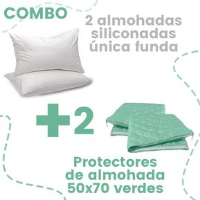 COMBO 2 Almohadas+2 Protector Almohada 50cm*70cm