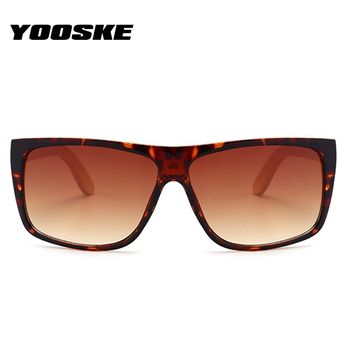 Yooske Bamboo Sunglasses Men Women Vintage Driving Sun Leg 