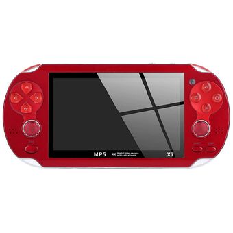 Consola Portátil Emulador De Juegos PSP X7 Multi-función MP5 - Roja