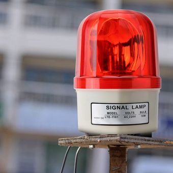 Luz intermitente LED de 2 cables Girar En eering Alarma de seguridad L 