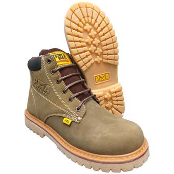 Bota Verde Olivo Nobuck Hombre Caballero Trabajo Pma Industriales