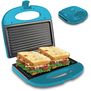 Sanduchera Grill Asador Home Elements HESM-117ATGA Azul Turquesa