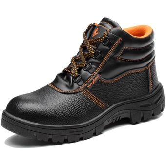 Botas de trabajo de seguridad con punta de acero para hombre zapato 