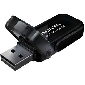 ADATA Memoria Flash USB 2.0 UV240, 64GB, Tapa Retráctil, Co...