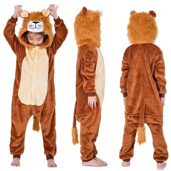 Animal Pijama de franela suave y cálida para y niñas para invierno-L044 dinosaurio traje de dormir de unicornio mono Panda Reno 