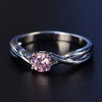 Pansysen Hermoso Anillo Esmeralda Redondo De 5 Mm 100% 925 