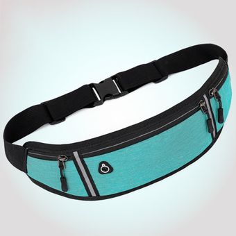 riñonera para correr para hombre y mujer,bolsas de gimnasio,soporte para teléfono,cinturón para correr,bolsa impermeable,riñonera deportiva oculta #Azul claro 