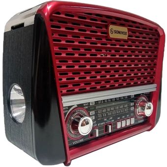 Radio FM AM Ecopower Recargable USB con Linterna