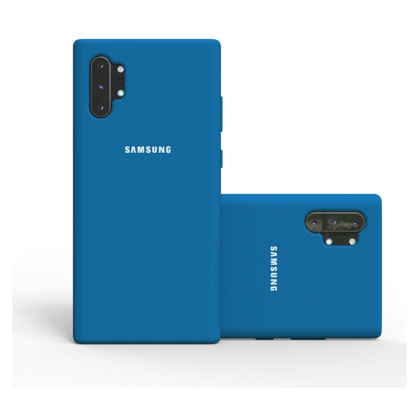 Carcasa de TPU Silicona Protector Trasero en Azul Profundo kwmobile Funda Compatible con Samsung Galaxy Note 10 Lite 