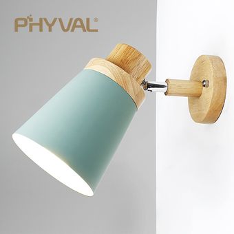 Lámpara con soporte de madera para la pared candelabro moderno de cab 