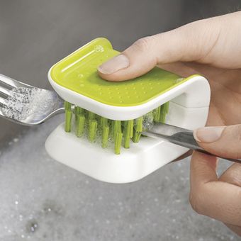 Cepillo de limpieza de forma de U Multifunción Multifunción Cuchillo de cocina Tenedor Chopsticks Vajilla Cuchara de la herramienta de cena Accesorios 