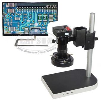 16MP 1080P 10X 100X HDMI Digital Industry Microscopio Set Cámara Vide 