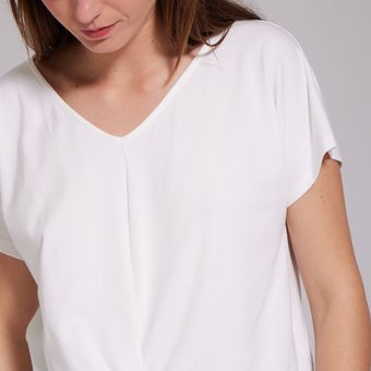 Camiseta Básica con Cuello en V - Ostu