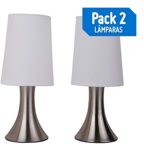 Pack lámparas de mesa 40 W 2 unidades Casa Bonita