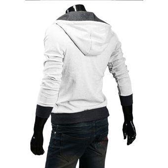 TANGYAXUAN-Chaqueta con capucha para hombre  sudadera con cremallera.. 