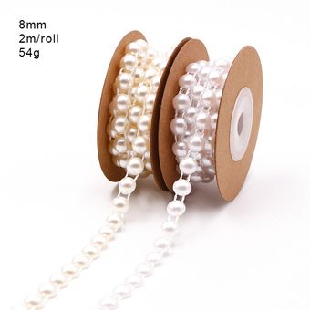 Adorno de cadena de perlas de imitación ABS para decoración para fie 