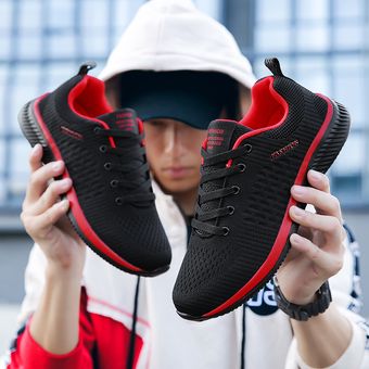 Calzado deportivo de todo fósforo de moda coreana para hombre-Rojo 