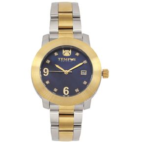Reloj Para Mujer Marca TEMPUS Color Dos Tonos  JD5389-TTG