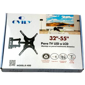 Soporte Universal O OVILY X-400 Para TV LED O LCD De 32 - 55 Pulgadas